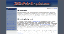 Desktop Screenshot of 3dprintinggel.com
